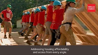 Addressing housing affordability and access from every angle. :15s. Wells Fargo Philanthropy 4338038