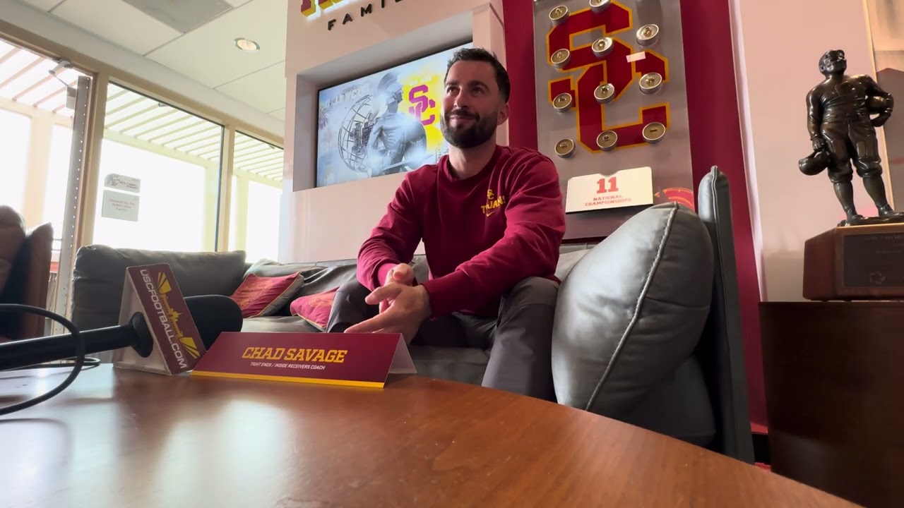 USC Inside Receivers/Tight Ends Coach Chad Savage