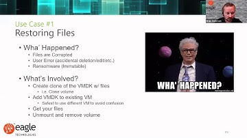 Eagle Technologies: HPE Nimble Protips for Snapshots
