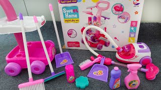 7 Minutes Satisfying with Unboxing Super Cute Sweet Home Magical Play Set | Pink Cleaning Cart ASMR screenshot 2