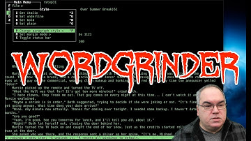 Writing in the Terminal with the Wordgrinder Word Processor