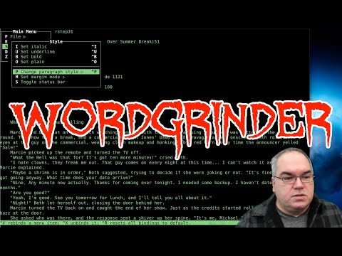 Writing in the Terminal with the Wordgrinder Word Processor