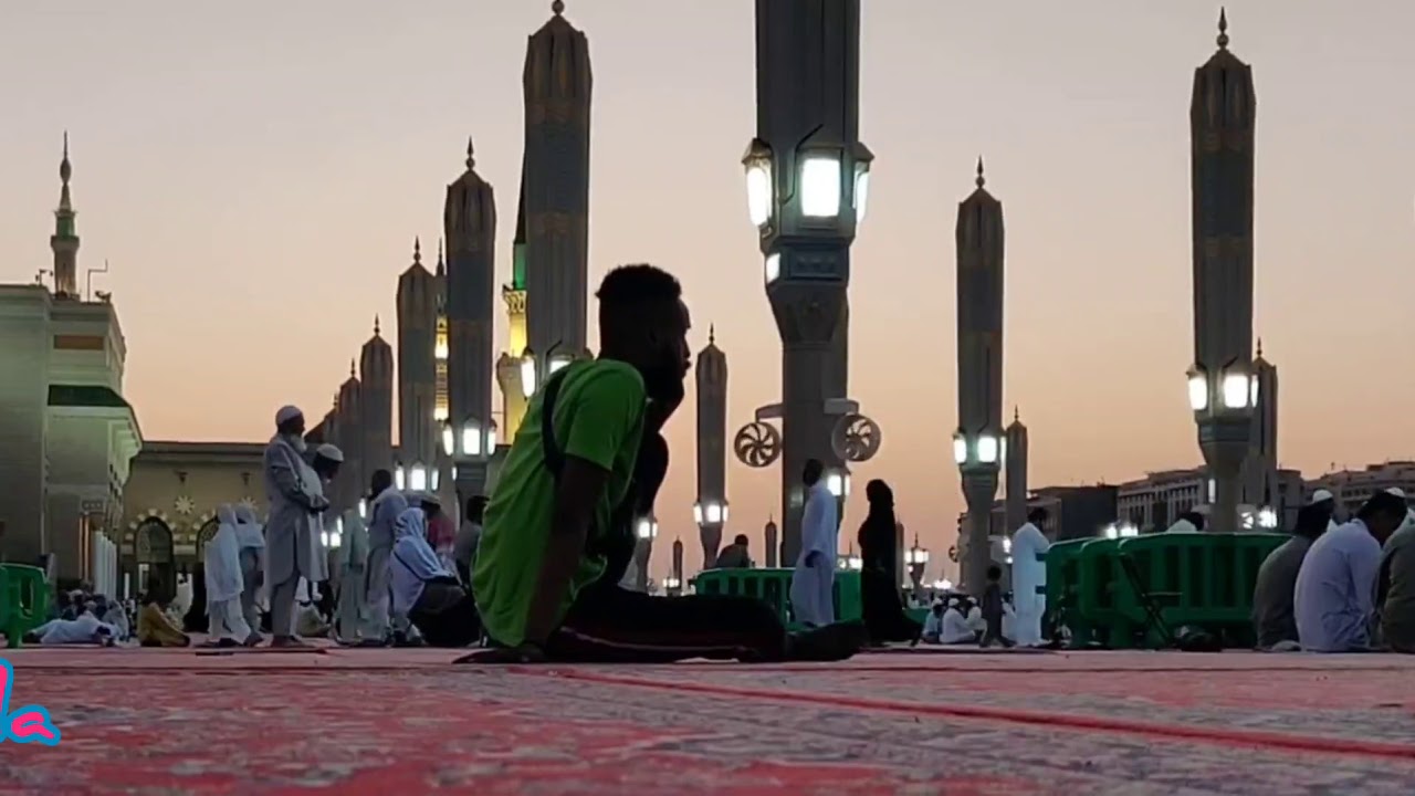 Pillars transformation to Huge canopies in Masjid Nabwi, Prophet Mohammed's  Mosque in  Madena.