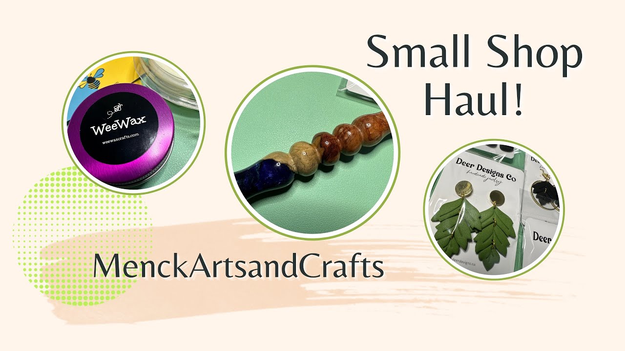 Small Shop Haul - Wax, GORGEOUS PEN, and the Most Incredible Handmade Earrings Ever!