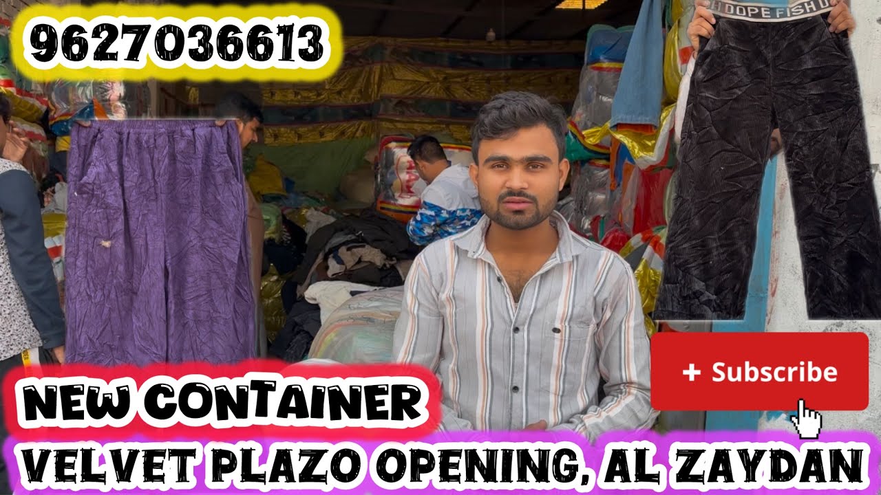 Velvet Plazo premium quality, ka Mall￼ Panipat export surplus call Karen 