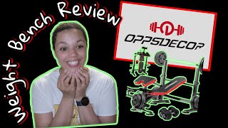 Home Weight Bench Review! #oppsdecorweightbench #homegym #workout #review #healthylifestyle