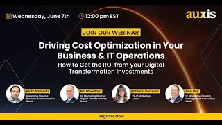 Cost Optimization in Your Business & IT Operations: How to Get the ROI from Digital Transformation