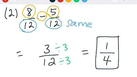 Adding & Subtracting Fractions (Part 1)