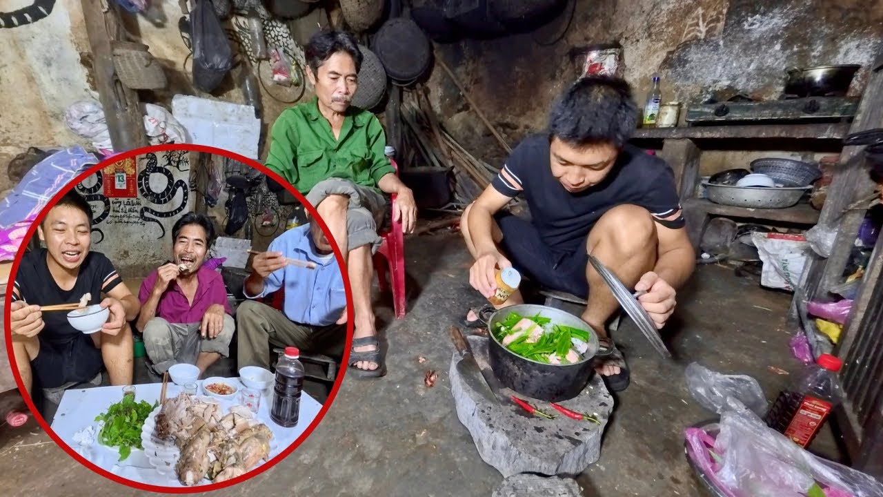 Món Mới Chuột Đồng Hấp Bia Và Bất Ngờ Khi Lần Đầu Đo Huyết Áp Cho Bác Thông | HUY ANH TV