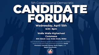 5th Congressional District Democratic Candidate Forum