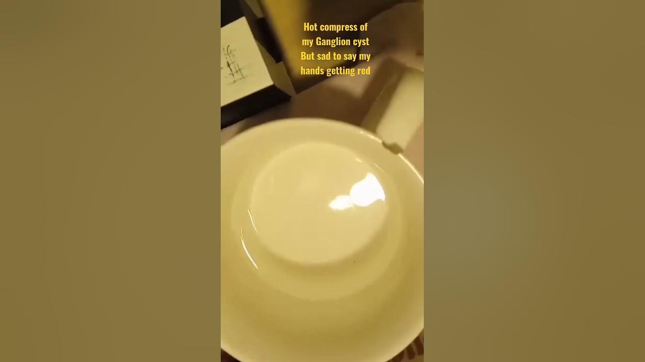 Hot Compress of Ganglion cyst ,trying to apply home remedies shorts 