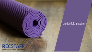 RecStaff - Manager - Credentials in Action