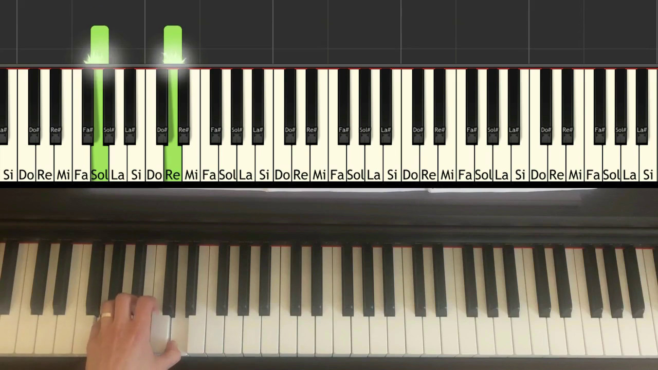 Bella's lullaby" du film "Twilight" - comment jouer au piano, Synthesia -  YouTube