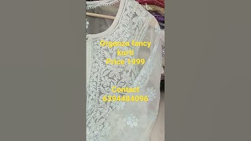 aisha collection | lucknowi chikan | kurti | handwork | fashion #video #short #new #newvideo