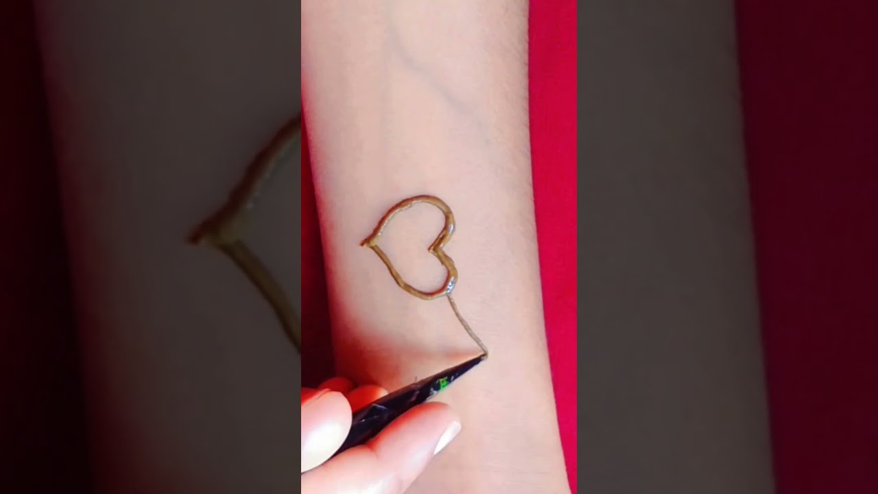 F letter tattoo mehndi design 😍