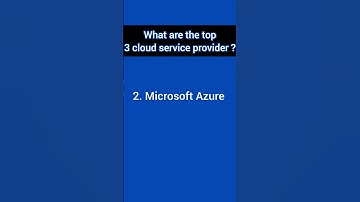 Top 3 Cloud Service Provider #cloudcomputing #database #sql #datawarehouse #shorts #youtubeshorts