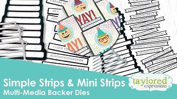 Simple Strips & Mini Strips Backer Dies (How they work)