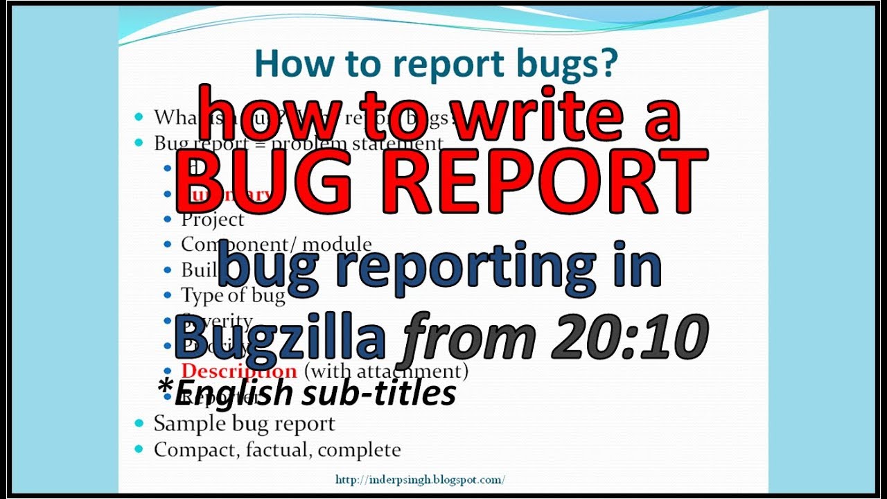 How to write Bug Report in Software Testing  Bug Reporting in Software  Testing  Bug Report Example