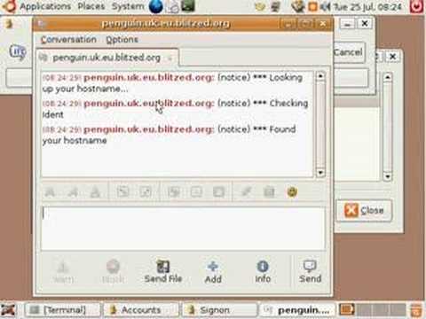 Connecting to IRC in Ubuntu