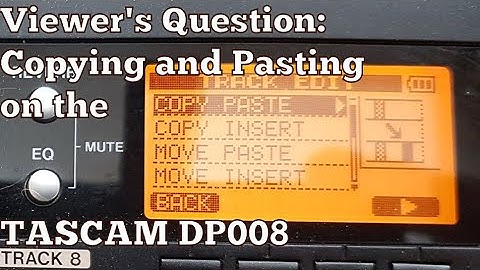 Viewer Question: Copying and Pasting on the DP008