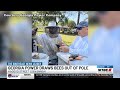 Thousands of honeybees swarm inside a Georgia Power pole in Savannah