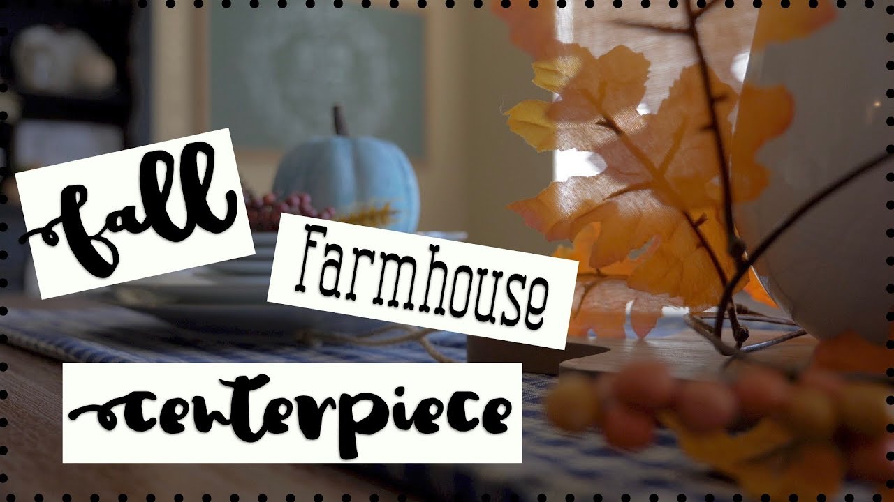 $5 GOODWILL CHALLENGE! FALL FARMHOUSE CENTERPIECE + GOODWILL SHOP WITH ME VLOG!