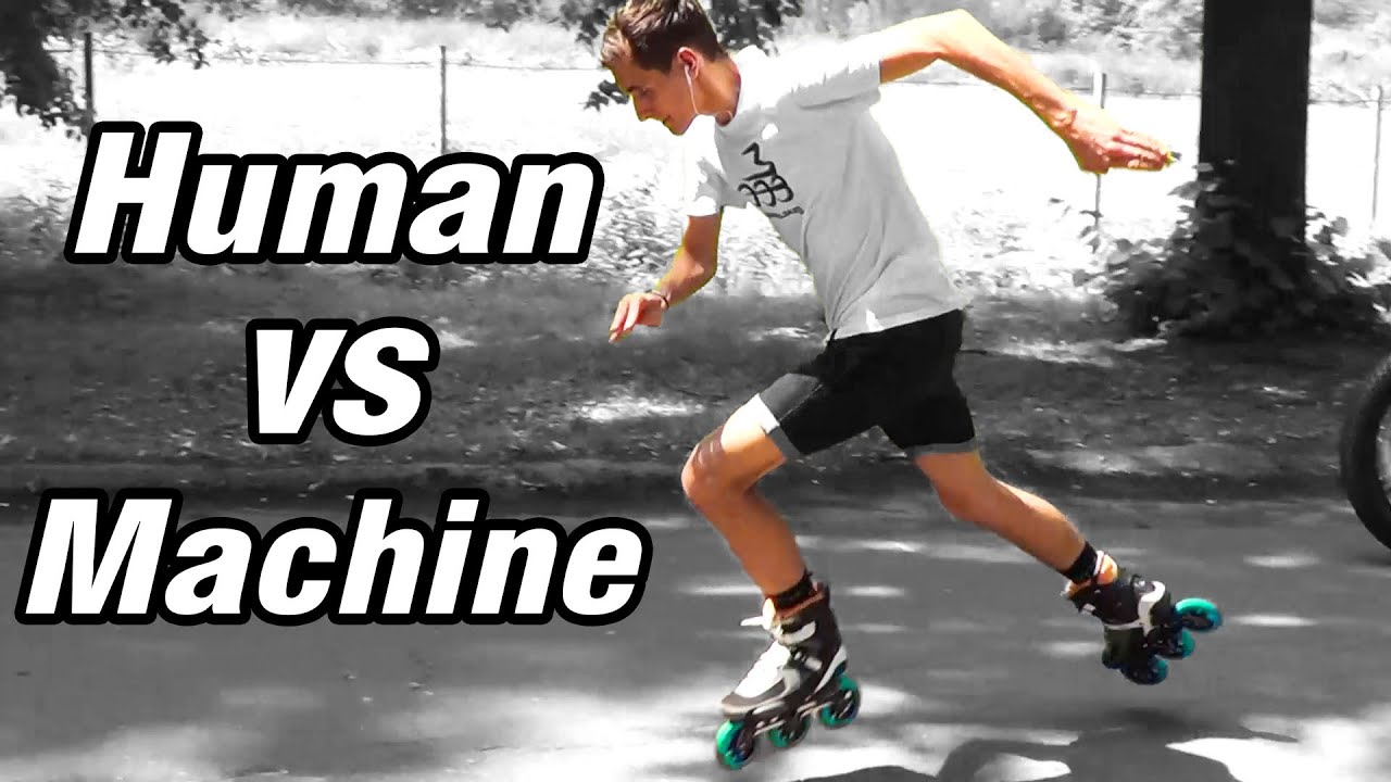 Electric Bike VS Rollerblades YouTube
