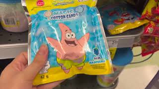 Eating SpongeBob Cotton Candy