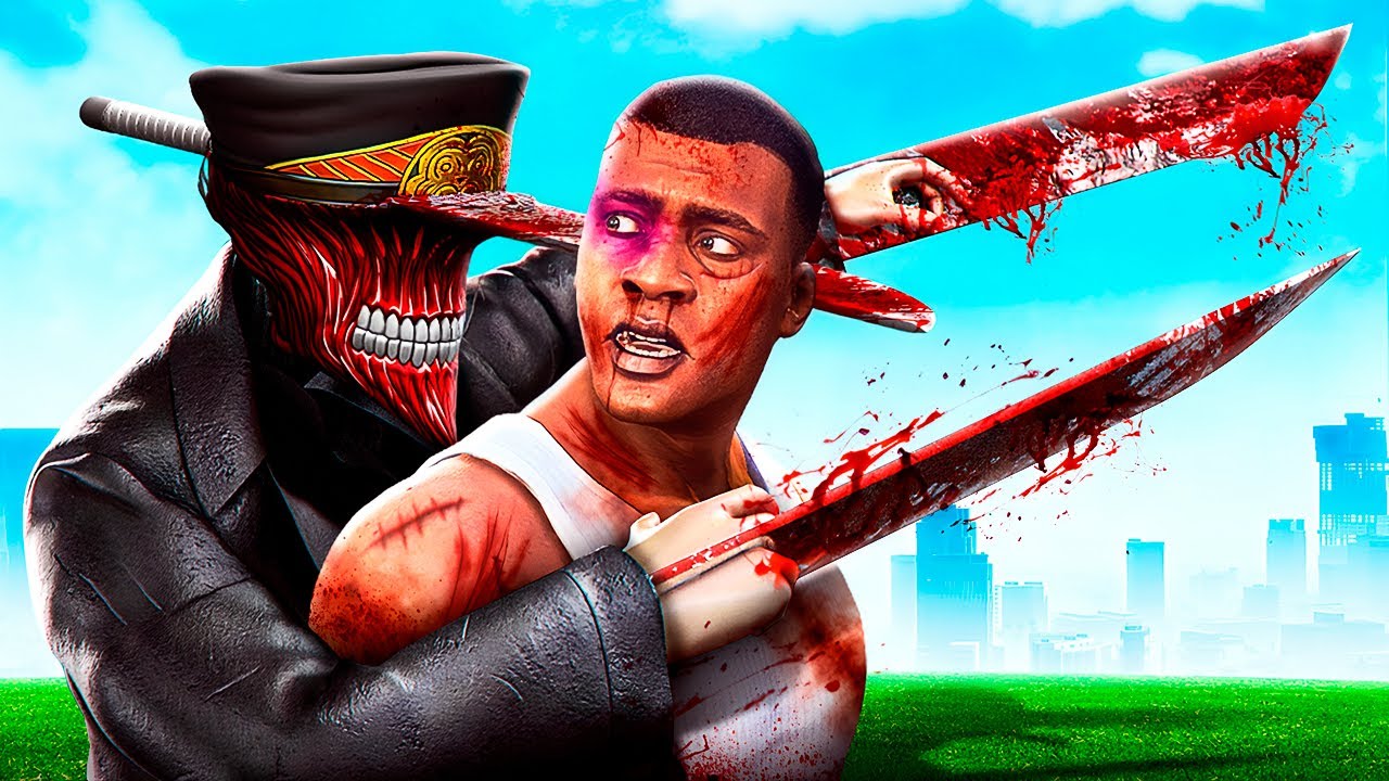 FRANKLIN Meets KATANA MAN In GTA 5