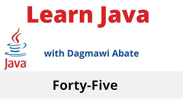 45) Learn Java with Dagmawi-Abate; Example: Sum Of Two Numbers Using Scanner & JOptionPane; Amharic