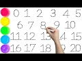 1234567890 | How to Read & Write Numbers 1234 for Kids | Coloring Page | Coloring Numbers 1 to 10.