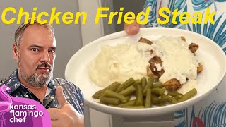 How to make Chicken Fried Steak, Mashed Potatoes, and Cream Gravy - Recipe.