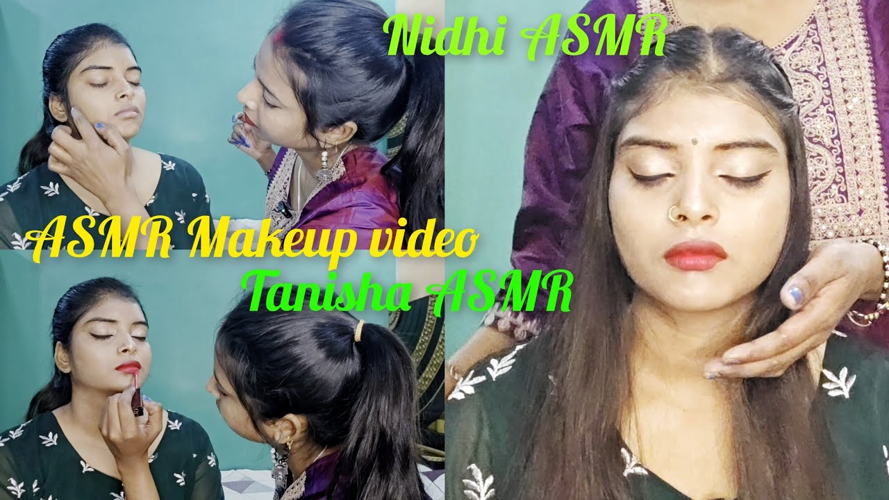 ASMR Sleep 🥱| Doing my younger sister Tanisha Makeup and Hairstyle.So that you can feel relaxed💆‍♀️💄
