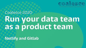 Run your data team as a product team