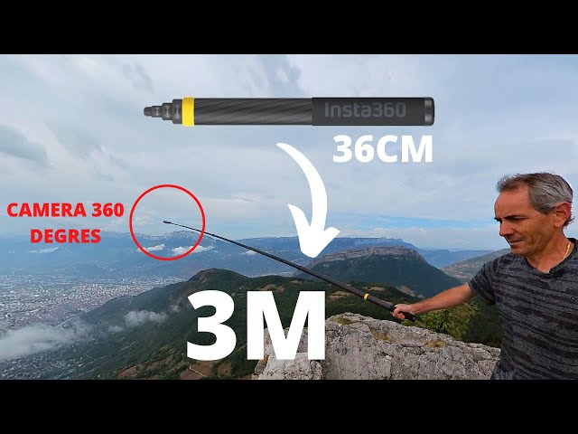 Louez la perche invisible de la insta360 x3 et faites-la disparaître d