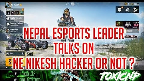 Nepal Esports Leader (toxicop)Talks About Ne Nikesh Hacking or Not In Live Stream\\Ne Nikesh  update