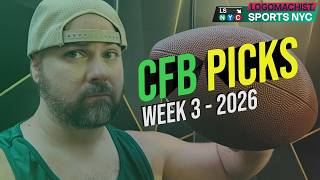 2026 College Football Picks, Week 3 - The Kiffin Revenge Game!