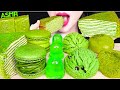 ASMR GREEN TEA TERRINE, JELLO CUP, MATCHA MACARON, RICE CAKES 녹차 테린느, 컵 젤리, 녹차 찹쌀떡 먹방 EATING SOUNDS