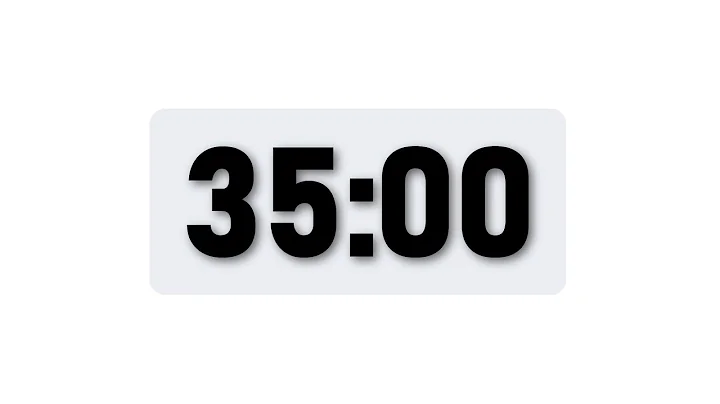 35 Minute Timer - Minimal Countdown Timer [Light Theme]