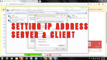 Setting IP Address Server-Client dan Exambro di Komputer Client