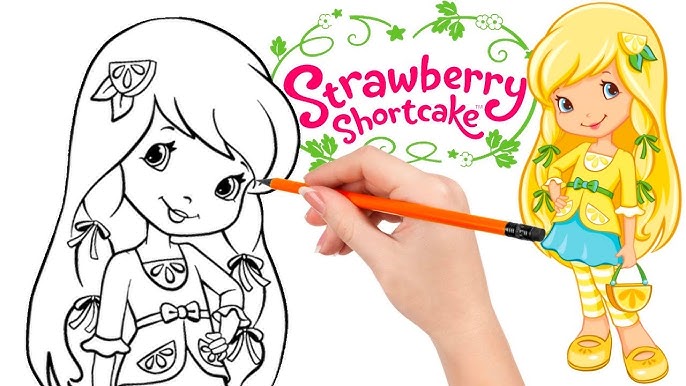 Strawberry Shortcake Coloring Book Pages 🍓 Blueberry Muffin 🍓 Orange  Blossom 🍓 HAPPILY SNOWBALL 🍓 