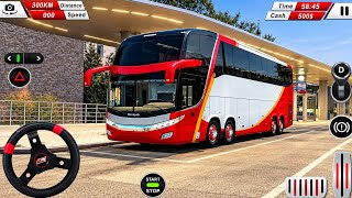 Mengemudi Bus Euro Coach - Simulator Pengemudi Bus Offroad - Gameplay Android screenshot 4