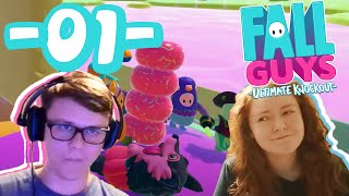 Fall Guys With My Girlfriend! - Part 1 - I Made Her Lose