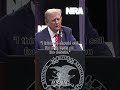 “I think we should call for drug tests on the debate.”: President Trump at NRA Meeting in Dallas, TX