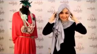 Simple Hijab Tutorial Tutorial Hijab Tni Turban Ninja Instant Grey Ala Nuhijab