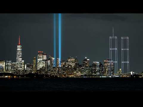 2,977 Lights over New York Harbor | September 11th Memorial