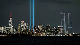 2,977 Lights over New York Harbor | September 11th Memorial