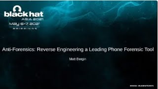 Anti-Forensics: Reverse Engineering a Leading Phone Forensic Tool