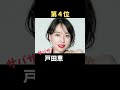性格が良すぎる女性芸能人 TOP10