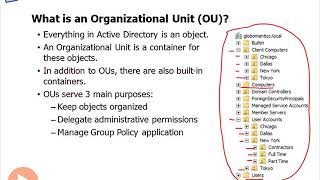 What is an Organizational Unit (OU) ?